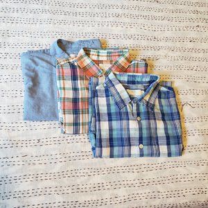 Uniqlo Linen Short Sleeve Button Up's